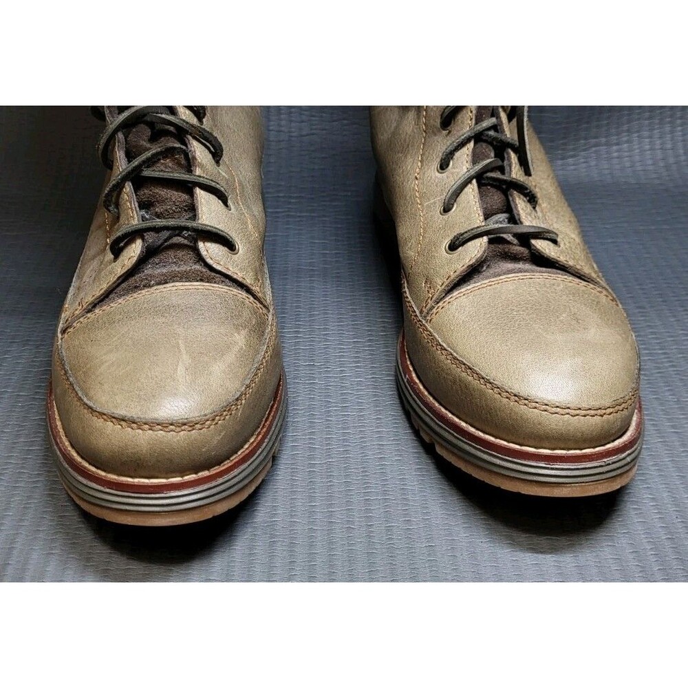 Cole Haan Lockridge Boots Women Size 9.5 Brown Waterproof Leather Combat Hiker - Picture 7 of 9